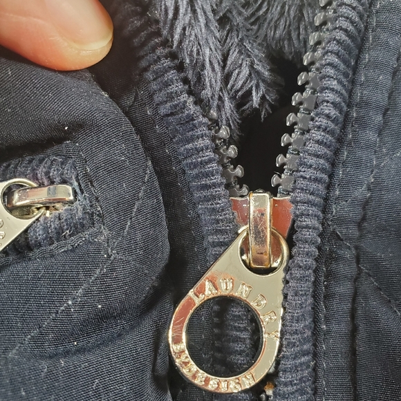 Laundry by Design Navy Blue Quilted Coat - Picture 8 of 16